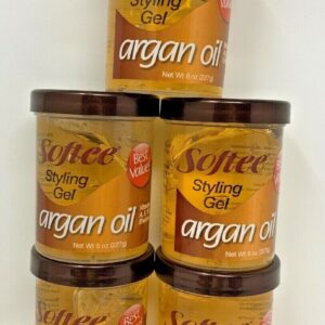 Softee Argan Oil Styling Gel, 8-oz. Jars    5 pk
