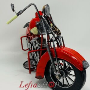 Vintage Style Red Motorcycle House Accessory 17.4 IN Length and 9 IN Height