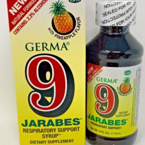 9 Jarabes Respiratory Support Germa With Pineapple Cough+Chest Congestion 4 oz