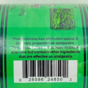 Pomada Ajolote/Savila 3.5oz ajolote & aloe vera tropical analgesic ointment