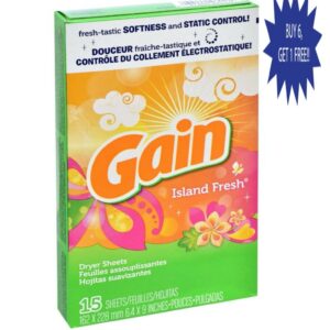 Gain Island Fresh Dryer Sheets, 15-ct. Boxes buy 6 and the other one is free