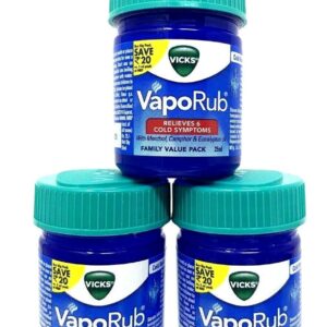 3 X Vicks VapoRub Cold Ointment – 25g