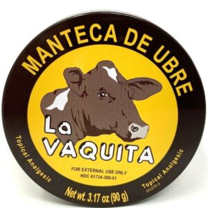 Manteca De Ubre La Vaquita Topical Analgesic En Lata 3.17oz UDDER BALM CANS