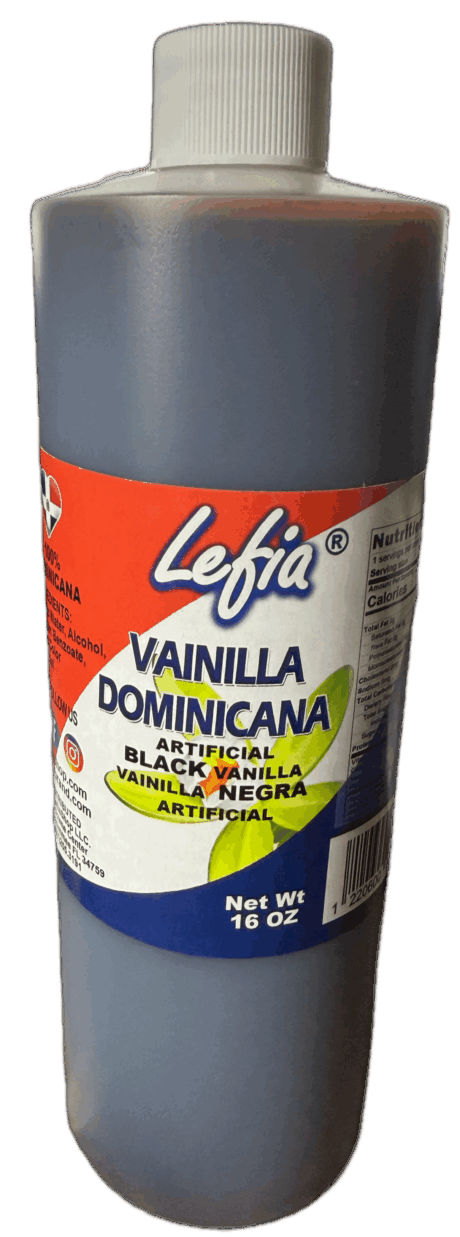 Lefia Vainilla Negra Dominicana  Artificial Black Vanilla 2 Pack Of 16 Oz